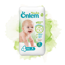 Onlem Botanika Baby Diaper Opportunity Package Maxi 8 pieces (7-14 kg)