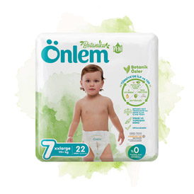 Onlem Botanika Baby Diaper Double Jumbo 7 Size XXLarge 22 pieces (19+ kg)