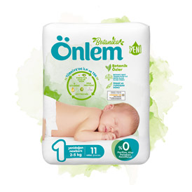 Onlem Botanika Baby Diaper Trial Pack Newborn 11 pieces (2 - 5 kg)