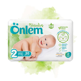 Onlem Botanika Baby Diaper Jumbo Package Mini 30 pieces (3 - 6 kg)
