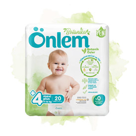Onlem Botanika Baby Diaper Jumbo Package Maxi Plus 20 pieces (9-16 kg)