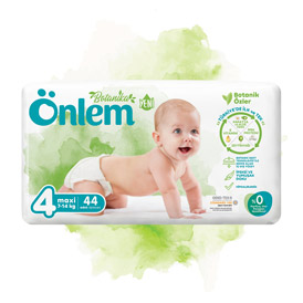 Onlem Botanika Baby Diaper Double Jumbo Package Maxi 44 pieces (7-14 kg)