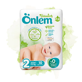 Onlem Botanika Baby Diaper Trial Pack Mini 10 pieces (3 - 6 kg)