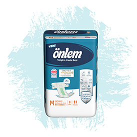 Onlem Medium Adult Patient Diaper - 8 pieces